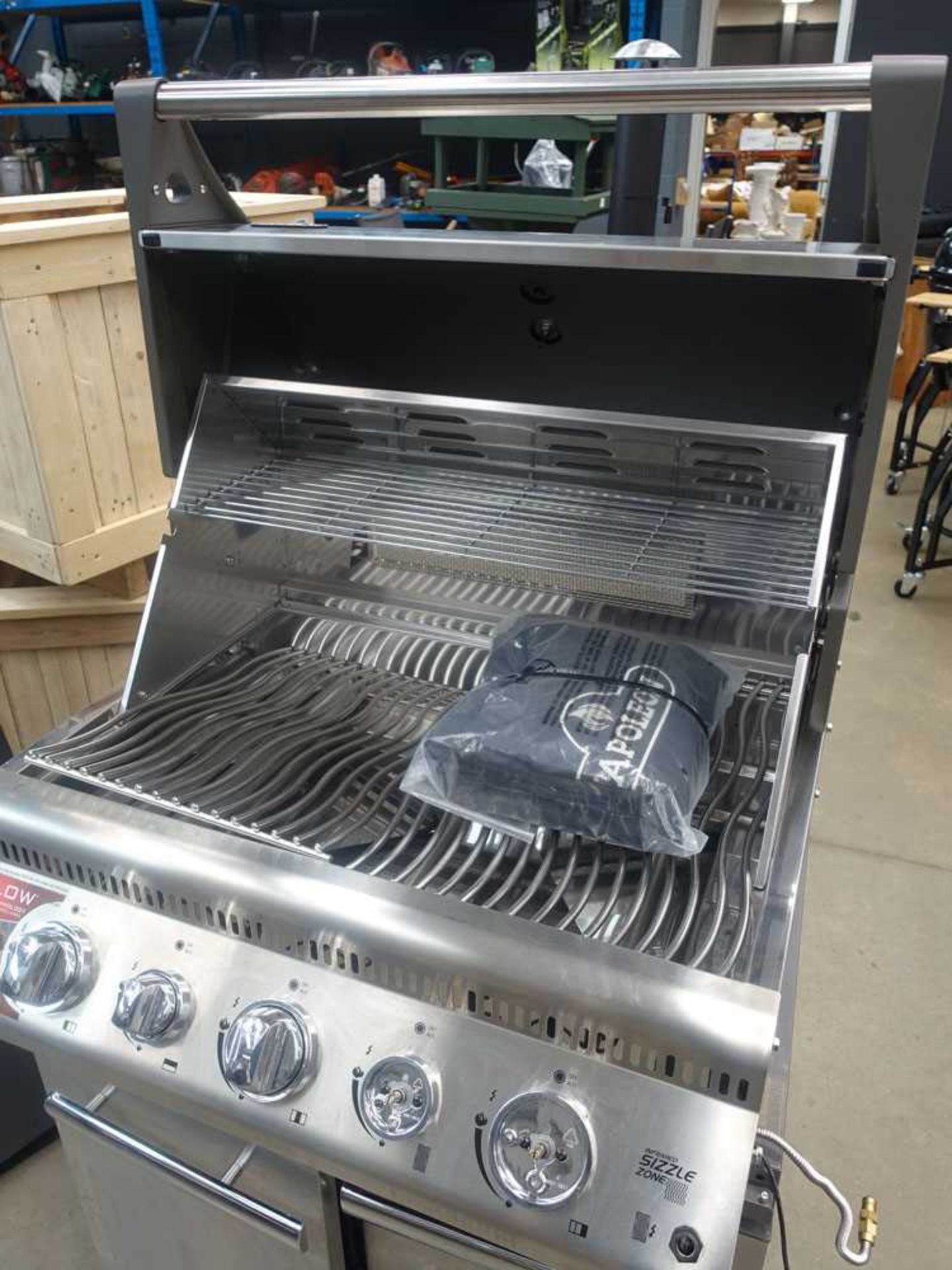 +VAT Large stainless steel Napoleon BBQ - Image 2 of 2