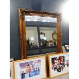 +VAT (4) Large rectangular mirror in gilt frame