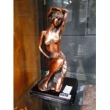Resin Art-deco style nude figure