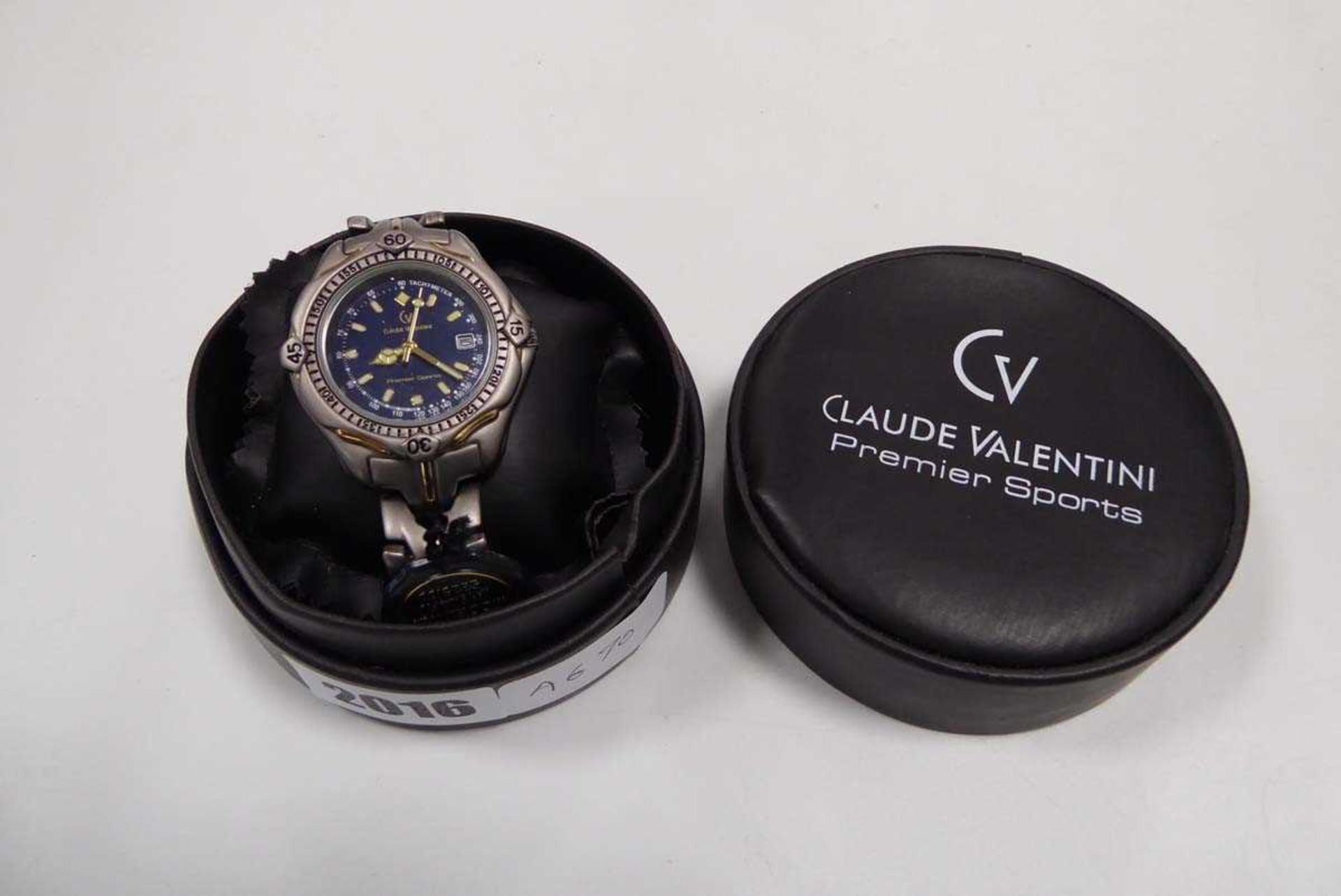 Claude Valentini wristwatch with case