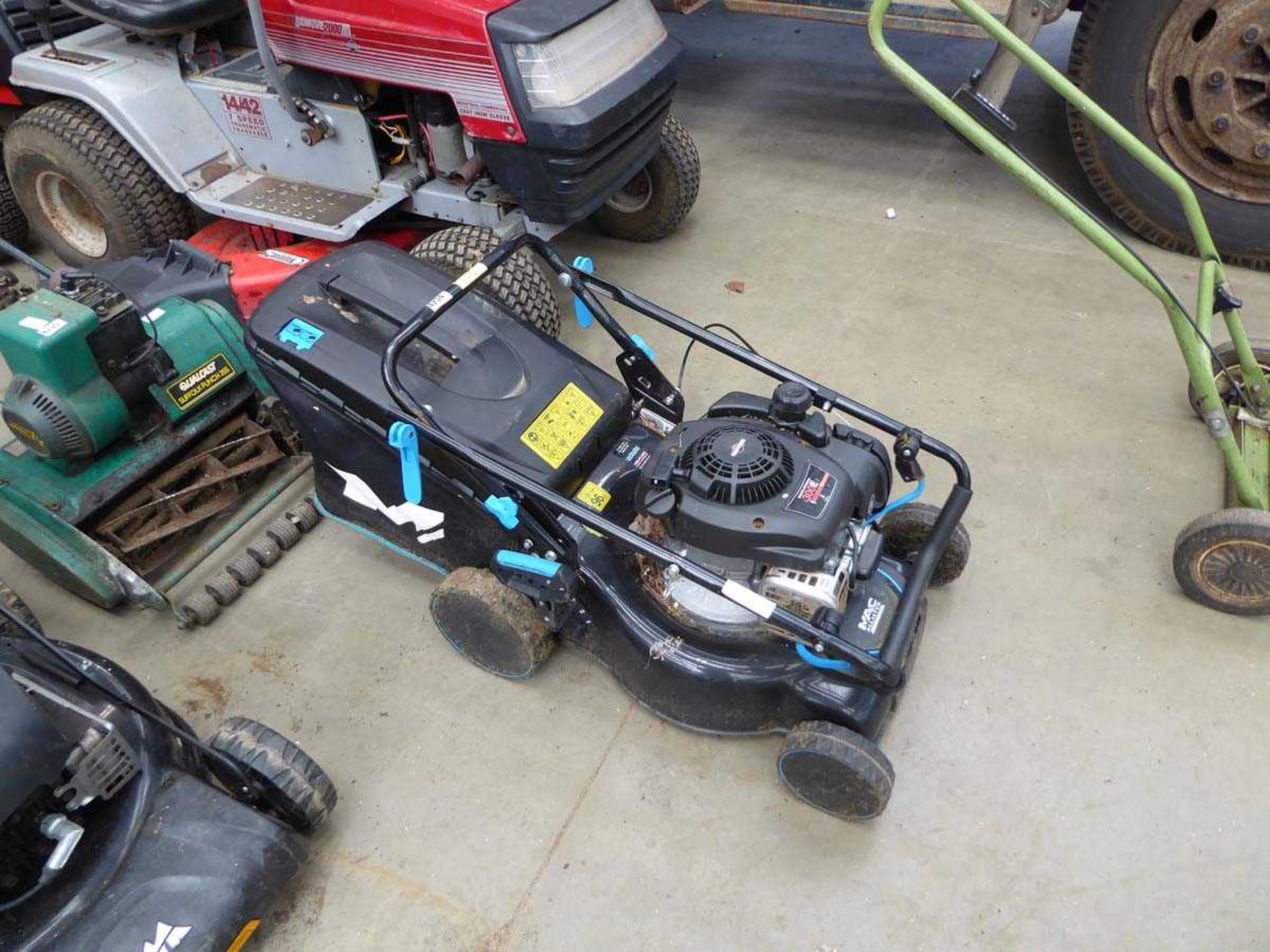 Mac Allister rotary mower with grass box