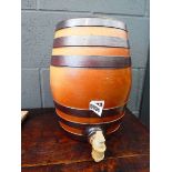 A Doulton Lambeth stoneware two gallon barrell of typical form, h. 32 cm