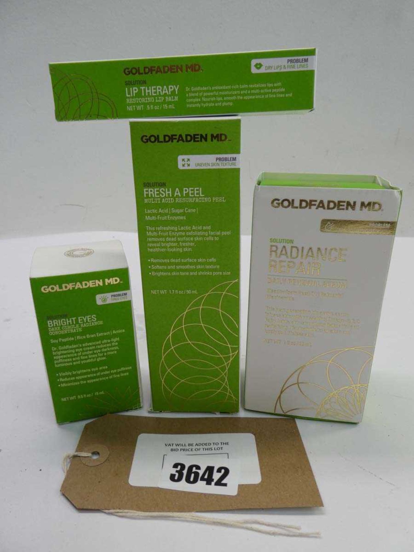 +VAT Goldfaden MD - Radiance Repair, Fresh a Peel, Bright Eyes and Lip Therapy