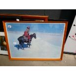 Print of gentleman on horseback
