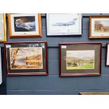 Pair of limited edition prints by Michael Reeves of riverside and lakeside scenes