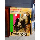 +VAT Polaroid advertising print of late Queen with camera