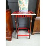 Side table with chess board surface