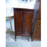 Edwardian mahogany music cabinet