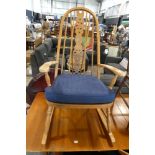 Beech framed rocking chair