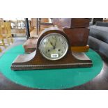 Oak cased Napoleon type mantle clock
