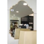 +VAT Decorative gilt framed wall mirror