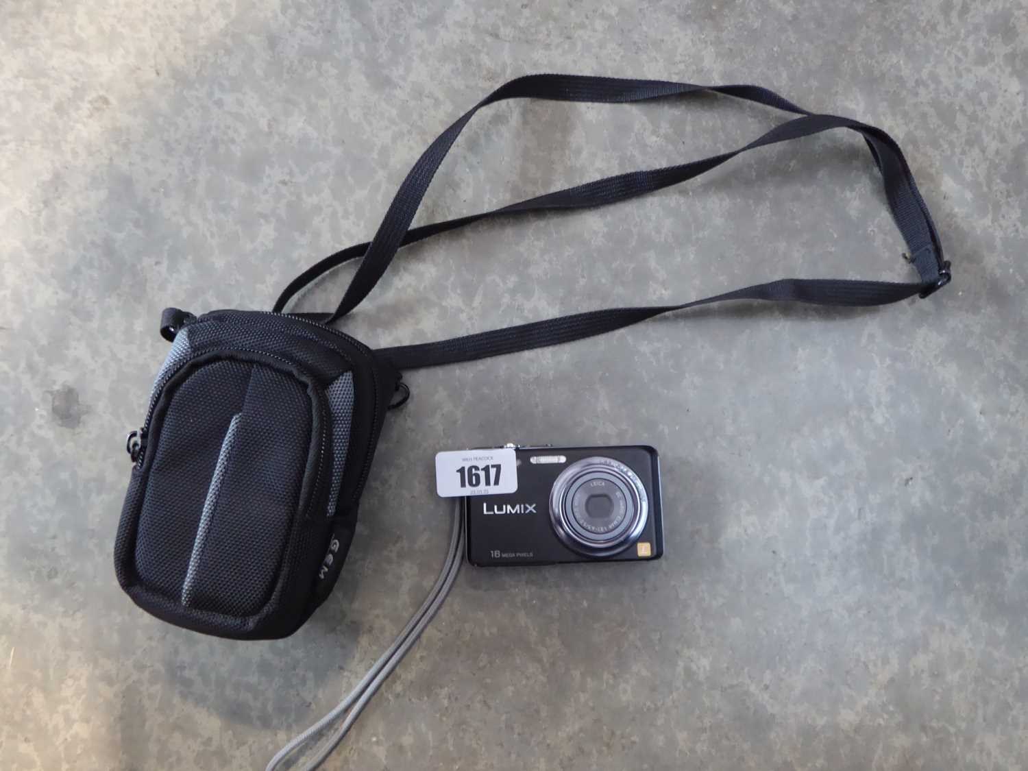 Panasonic Lumix digital camera, 16 megapixels, DMC-FS22 with case, charger, etc.