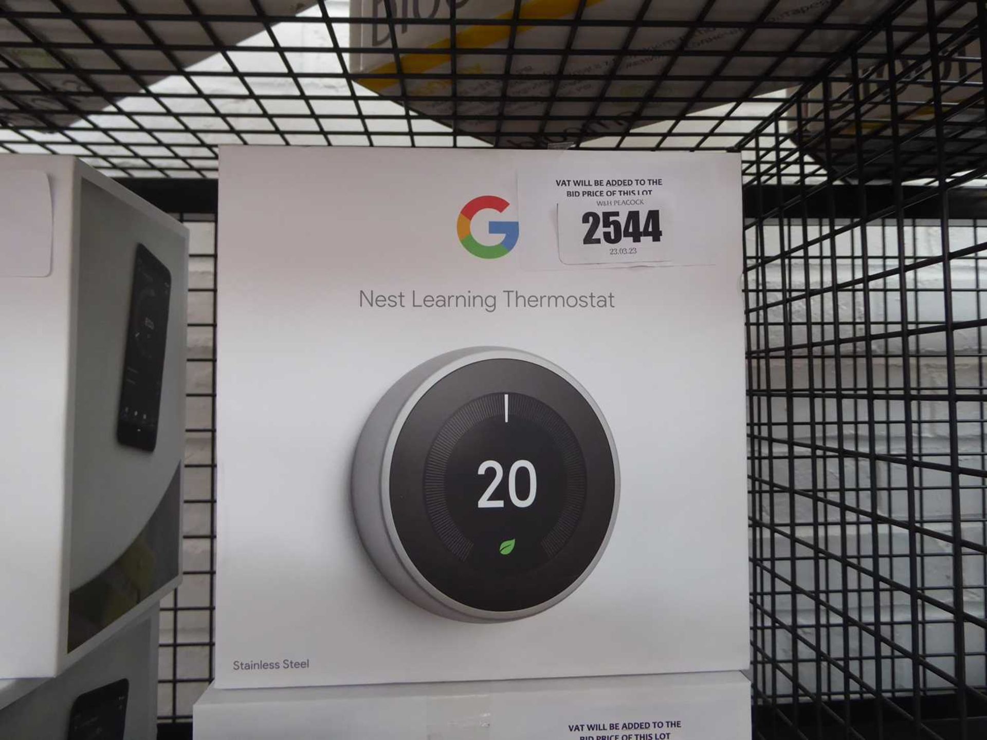 +VAT Boxed Google Nest learning thermostat