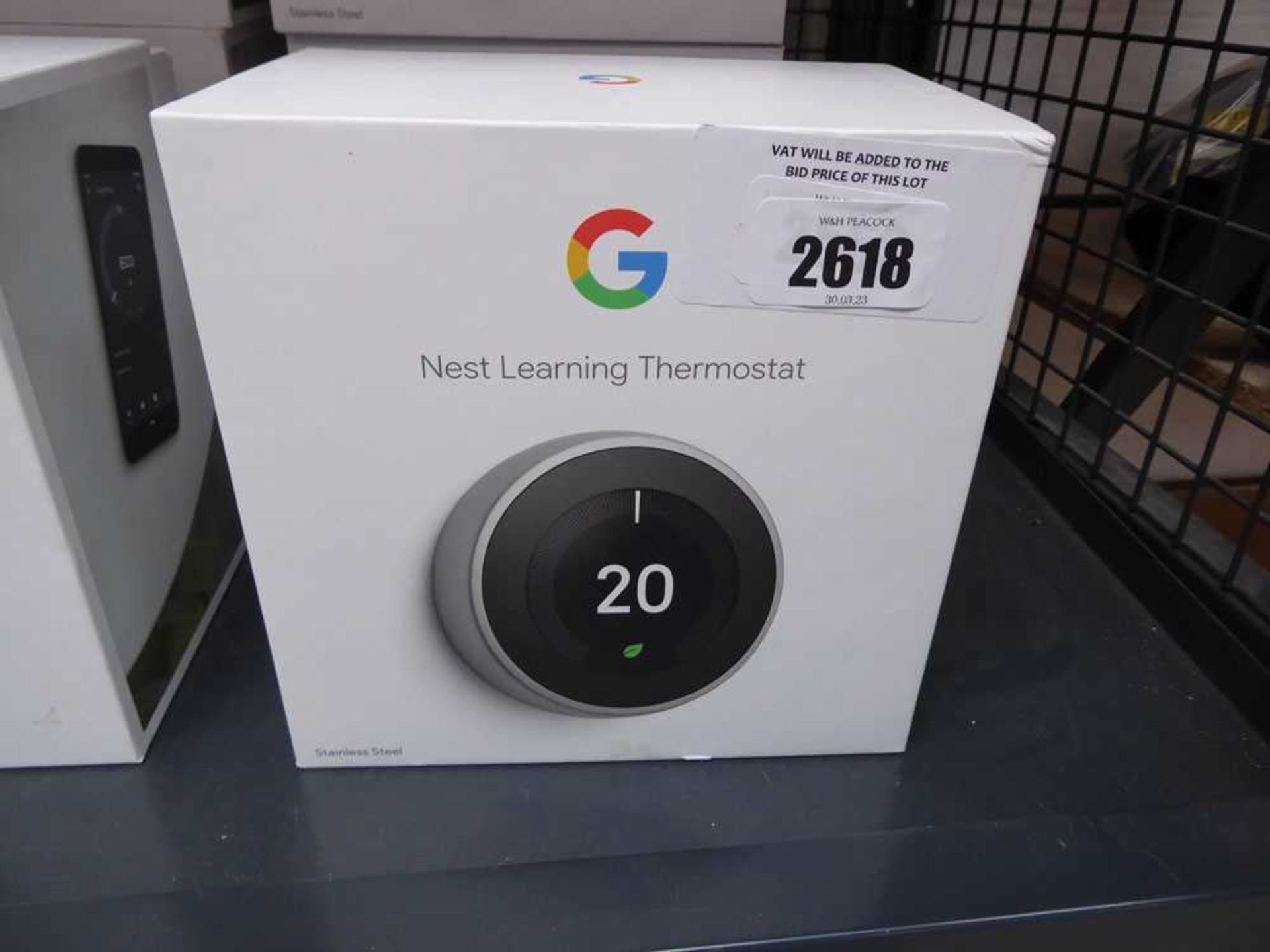 +VAT Boxed Google Nest learning thermostat