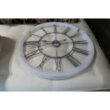 Modern grey large wall clock