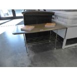 Modern Formica finish metal frame coffee table