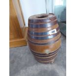 Earthenware barrel