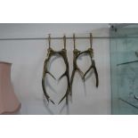 +VAT 2 pairs of hanging antlers (broken horns)