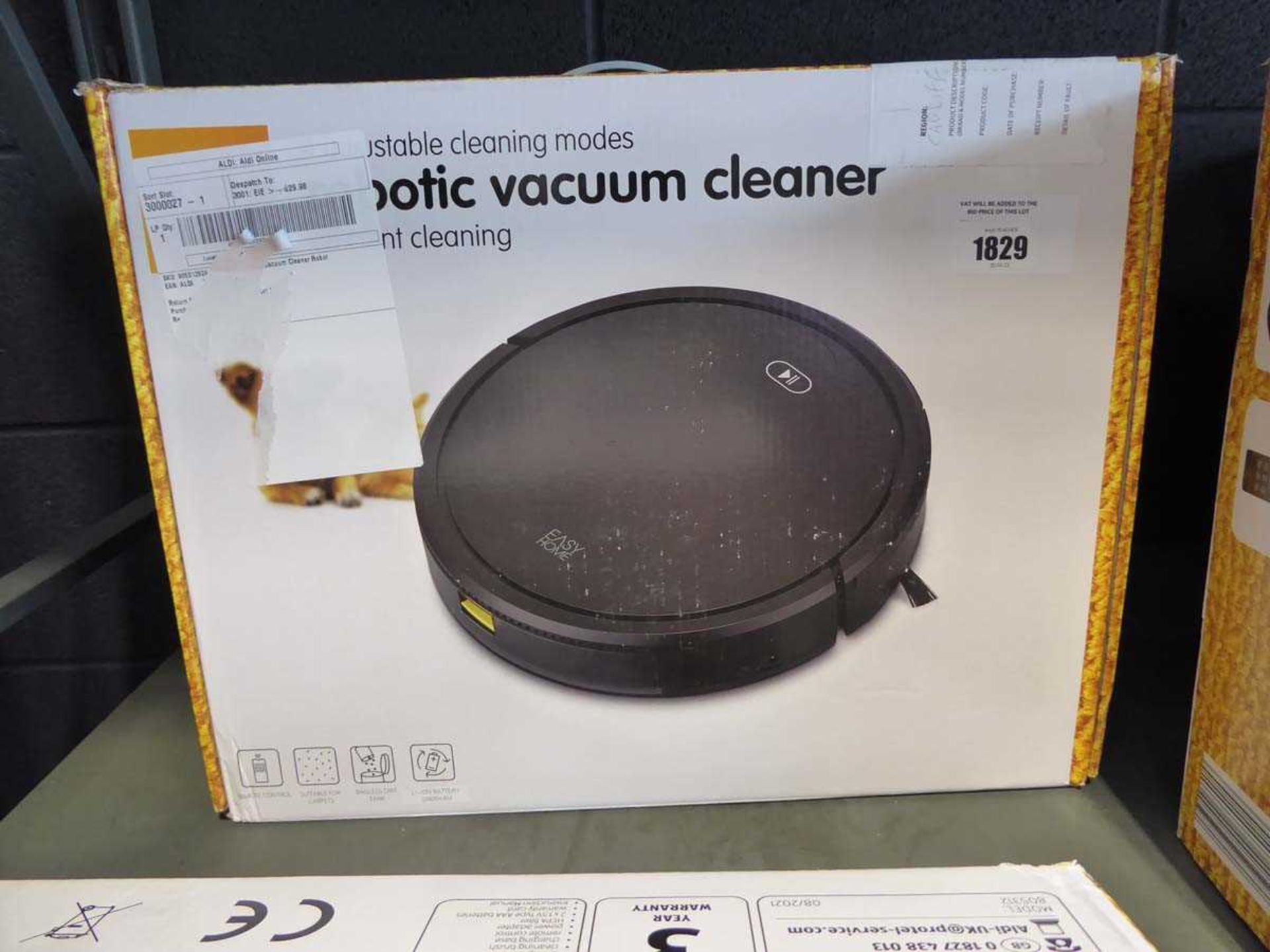+VAT Easy Home robotic vacuum cleaner, in box