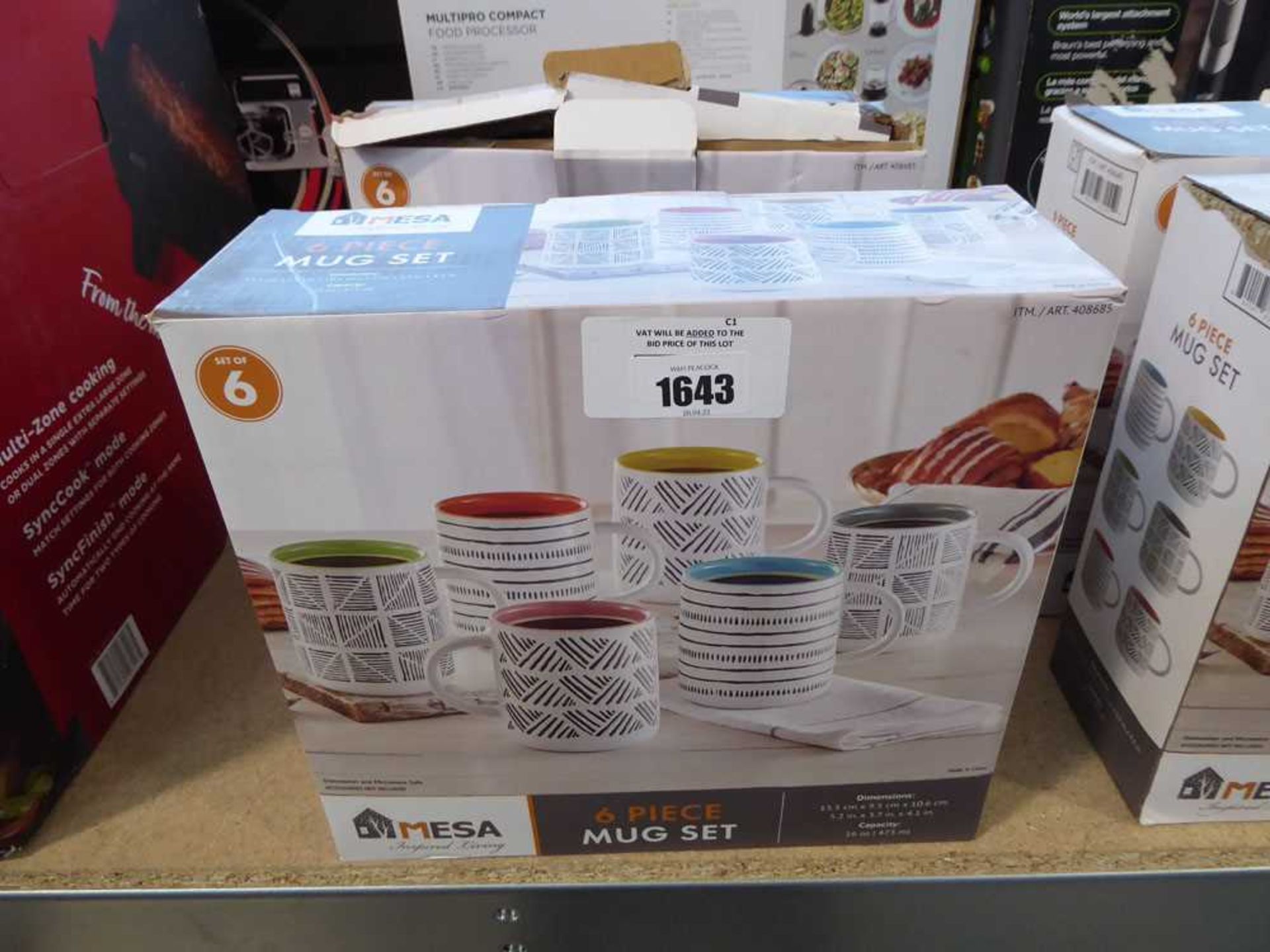 +VAT 2 packs of Mesa 6 piece mug sets