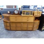 Mid century teak modular sideboard, made by Beehive