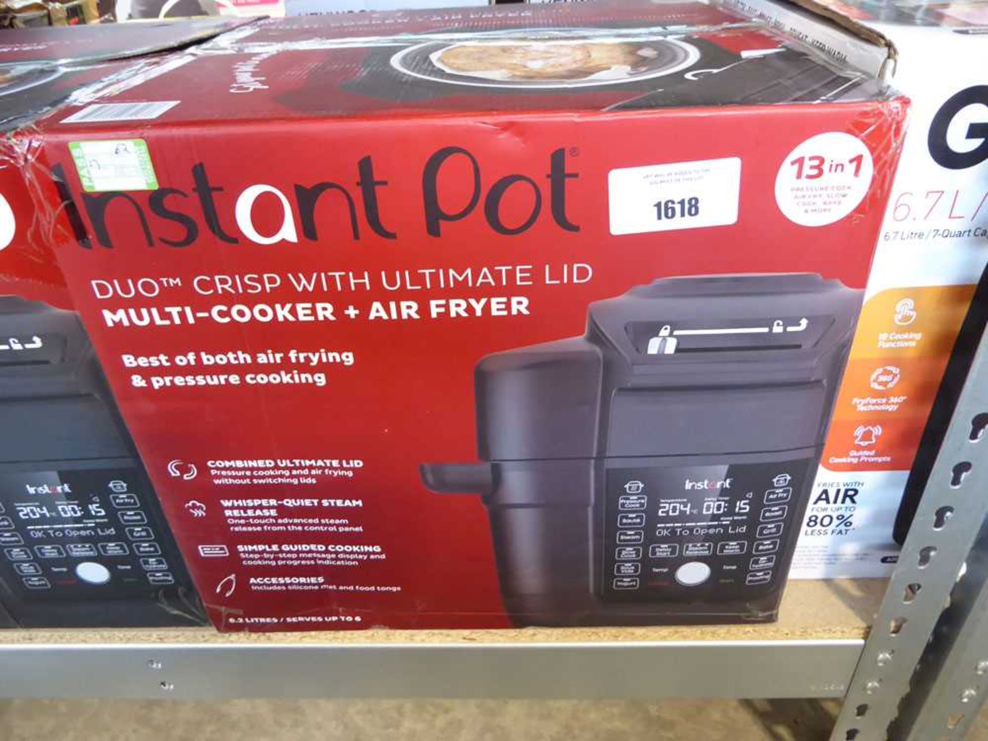 +VAT Instant Pot multi cooker and air fryer in box