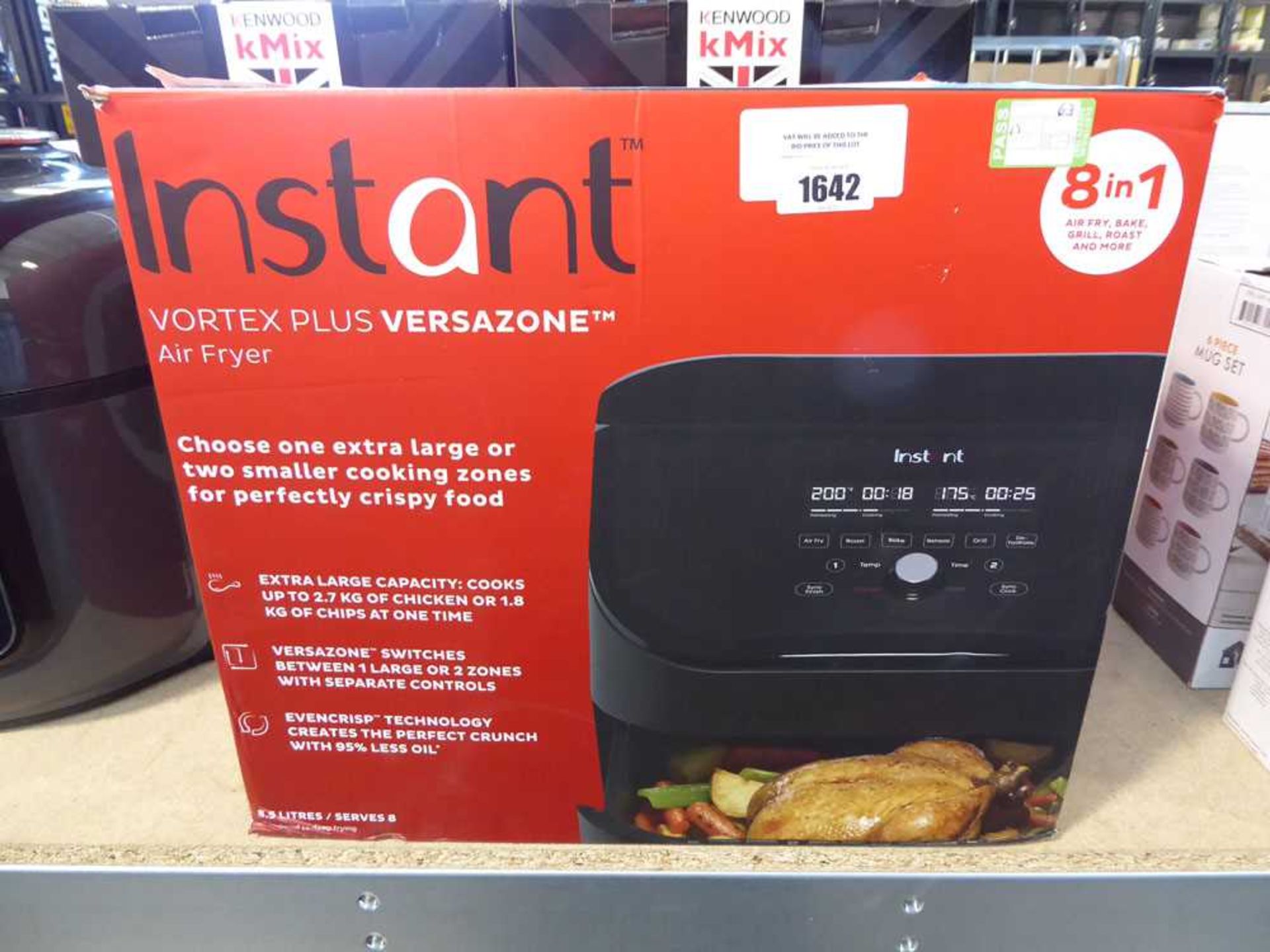+VAT Instant Vortex Plus Versazone air fryer in box