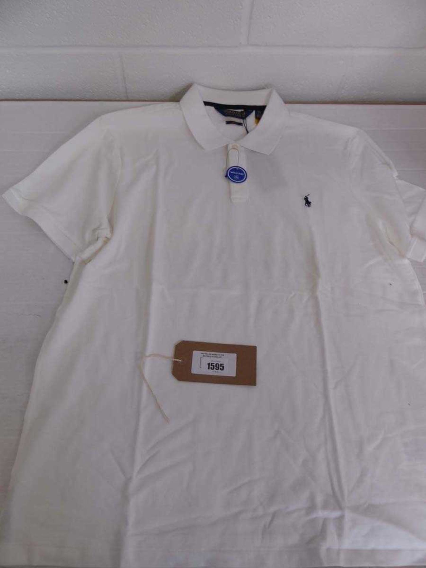 +VAT White Ralph Lauren golf polo shirt (size XL)