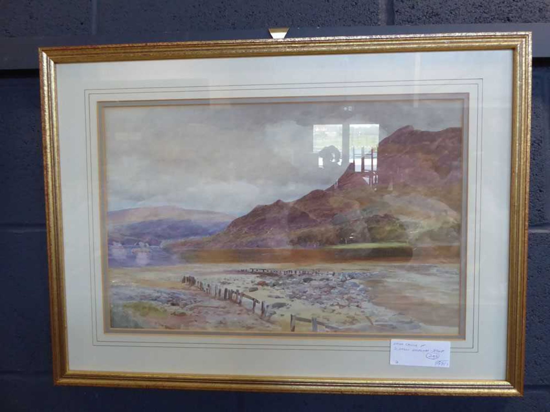 2 framed images - watercolour of a Sottish Highland and another Scottish Highland, unable to - Image 2 of 3