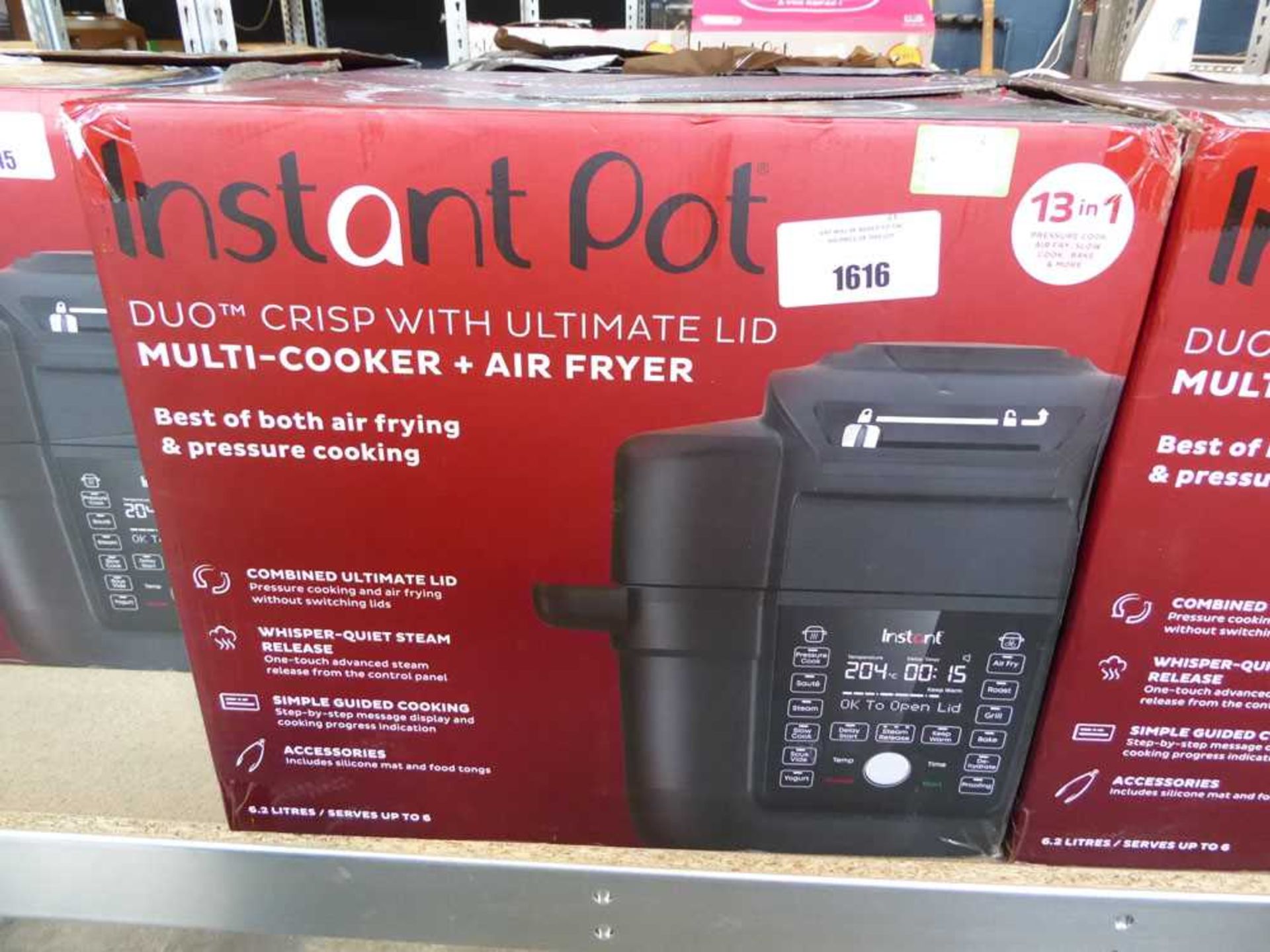 +VAT Instant Pot multi cooker and air fryer in box