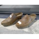 Pair of wooden clogs