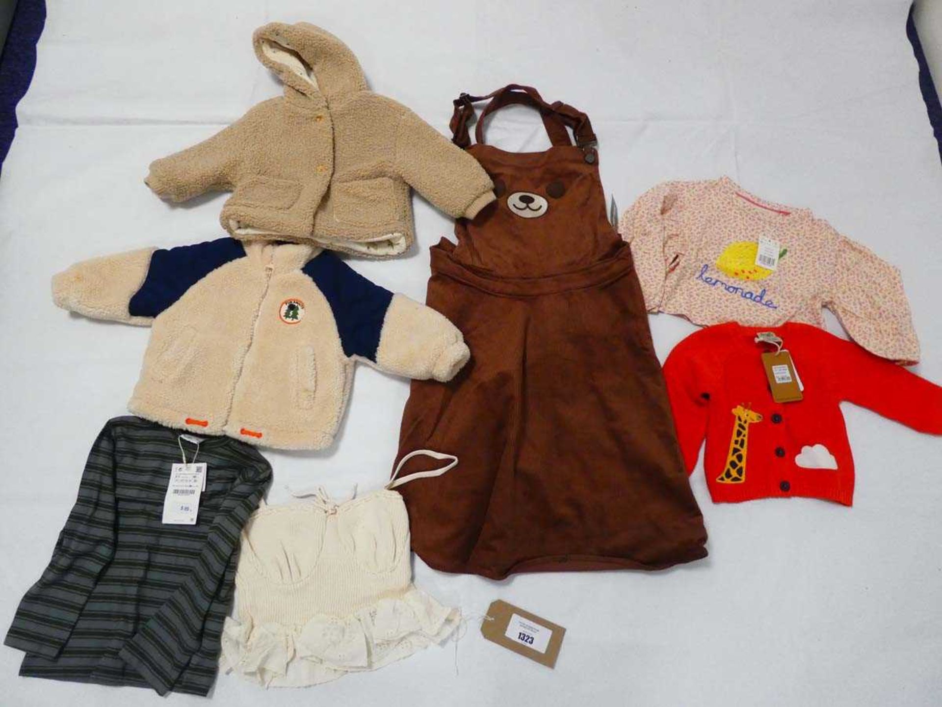 Selection of children's clothing to include Zara, Hot Topic, Boden and Frugi