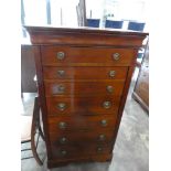 French Grange Furniture hardwood multi drawer tall boy