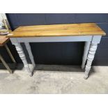 +VAT Modern wooden side table with white painted base and oak surface