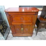 Oriental hardwood buffet cabinet