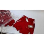 +VAT Approx. 20 Adidas red sports shorts