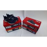 4x pairs of Fila children's trainers