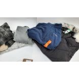 +VAT Bag of mixed hoodies and jackets including Kirkland parker coat, Columbia fleece, Spyder