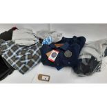 +VAT Large bag of men's clothing to include Jachs jackets, England logo hoodies, coats, etc (
