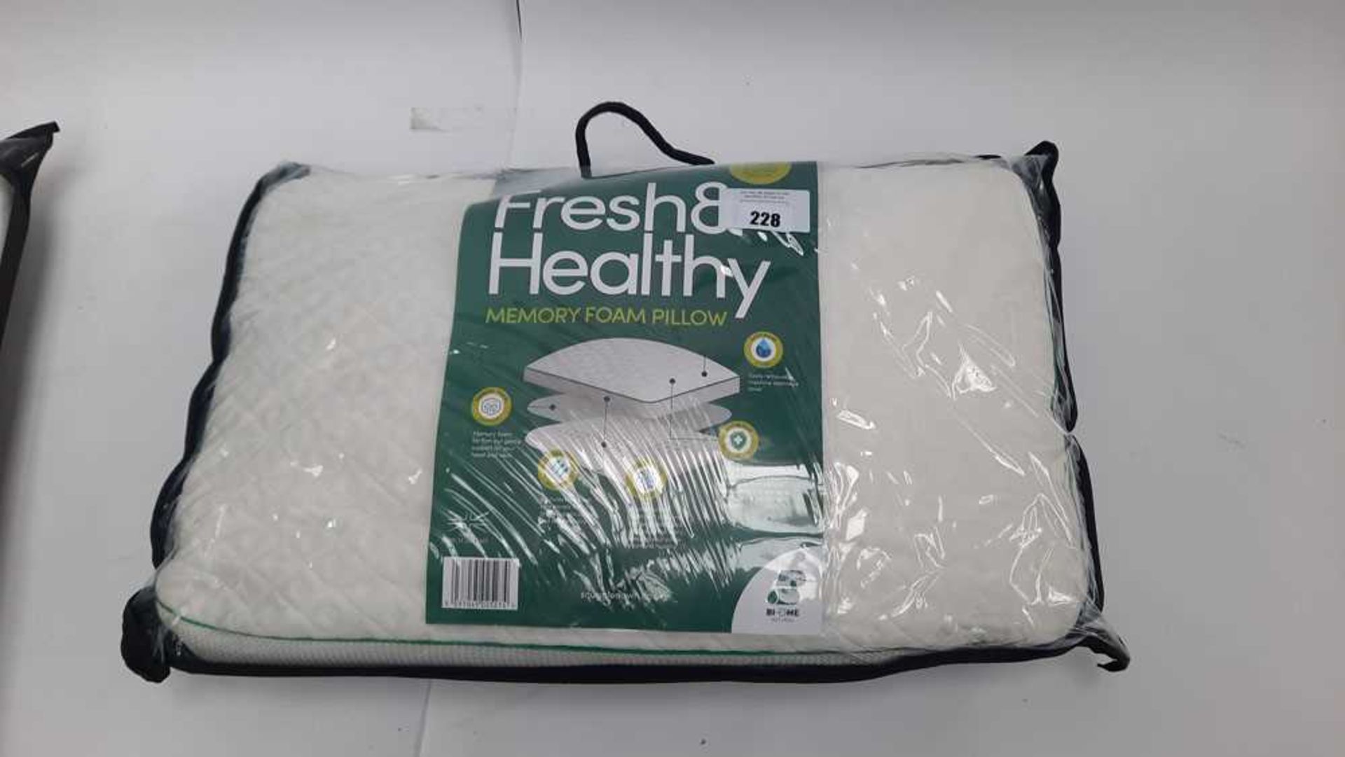 +VAT Snuggle Down fresh and healthy memory foam pillow in bag