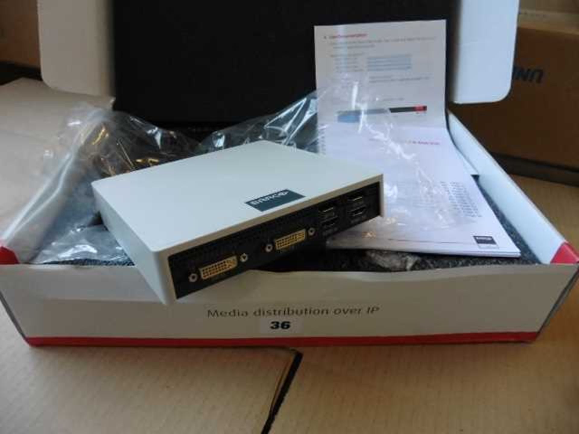 +VAT Barco Media distribution over IP ultra HD encoder/decoder model No NGS-D320 with box - Image 3 of 4