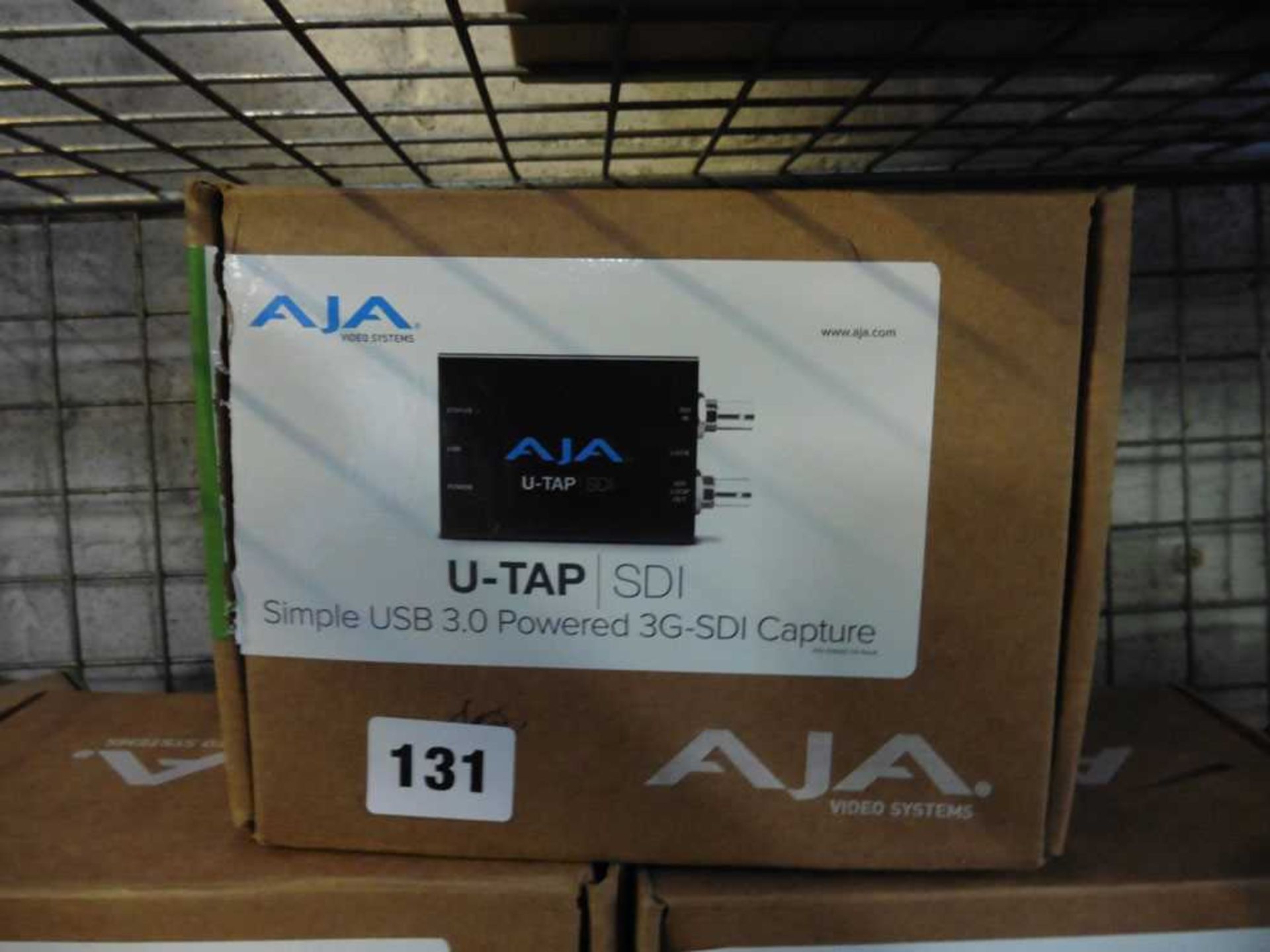 +VAT AJA simple USB 3.0 powered 3G-SDI capture device in box with cable