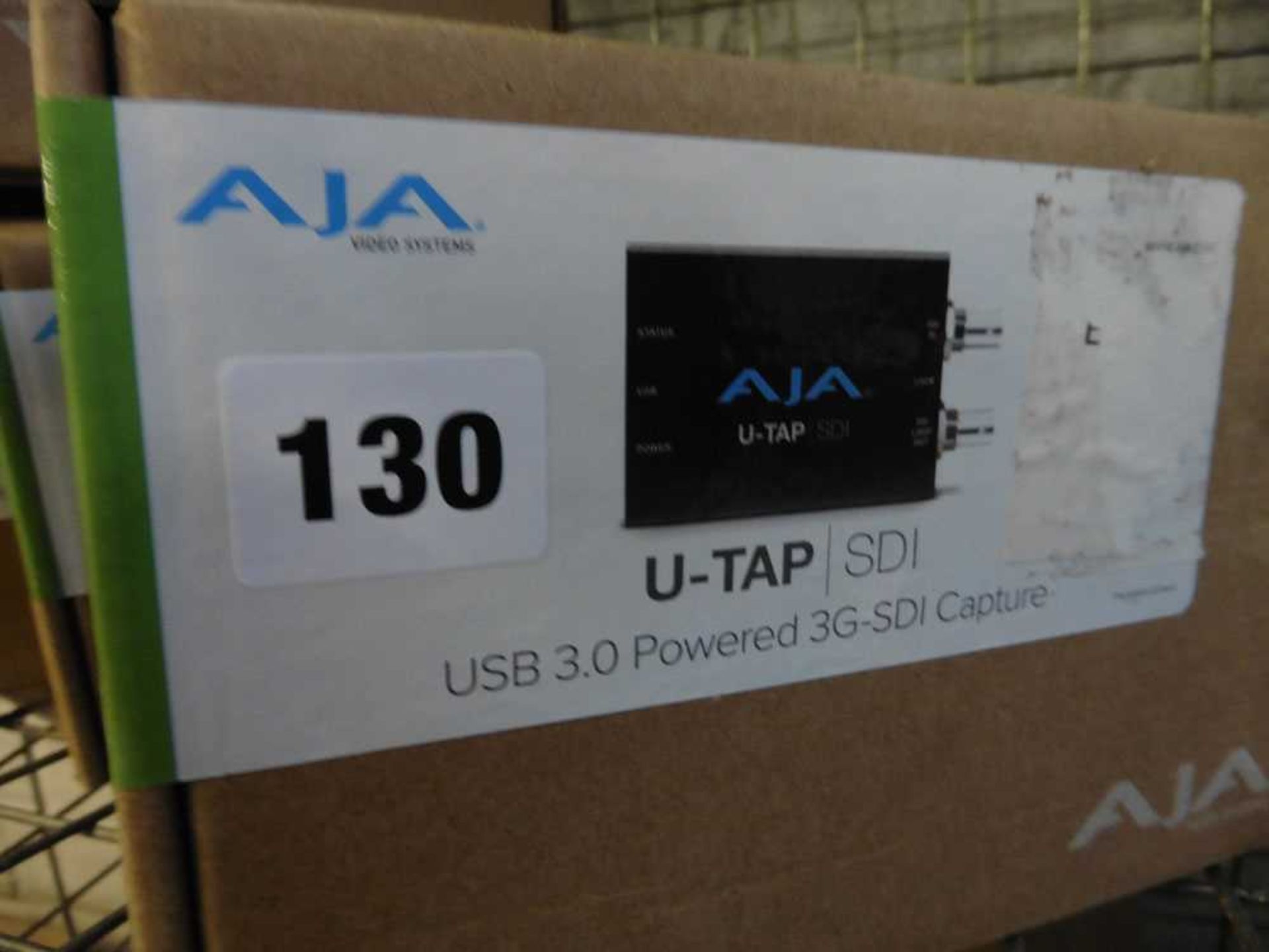 +VAT AJA video systems U-TAP/SDI USB 3.0 powered 3G-SDI capture device in box