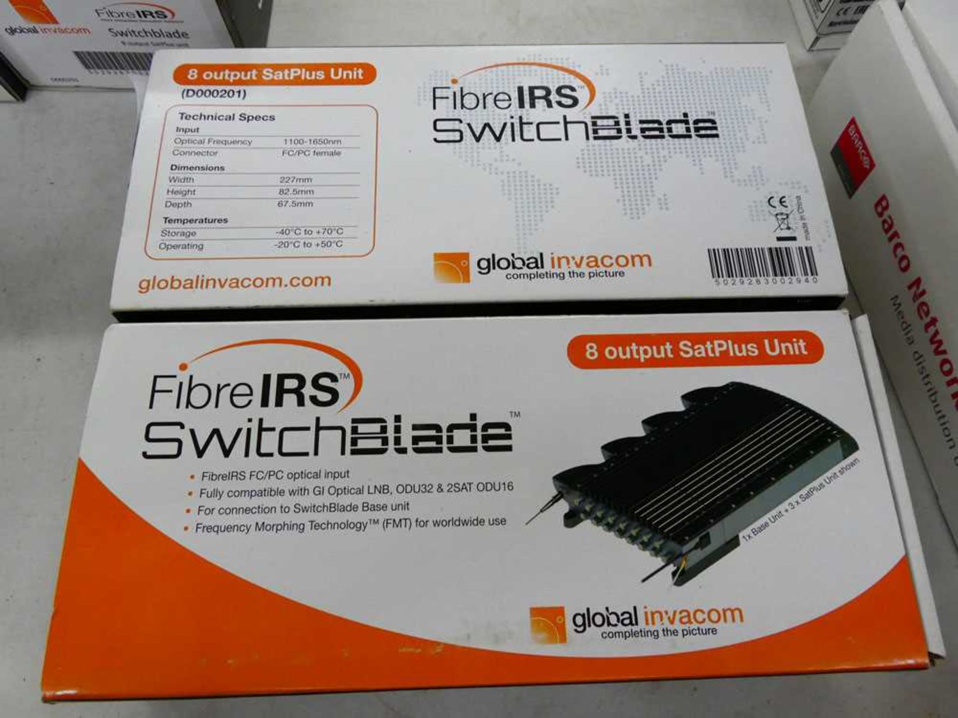 +VAT 2 x Global Invacom fibre IRS switch blade 8 output Sat Plus unit - Image 4 of 4