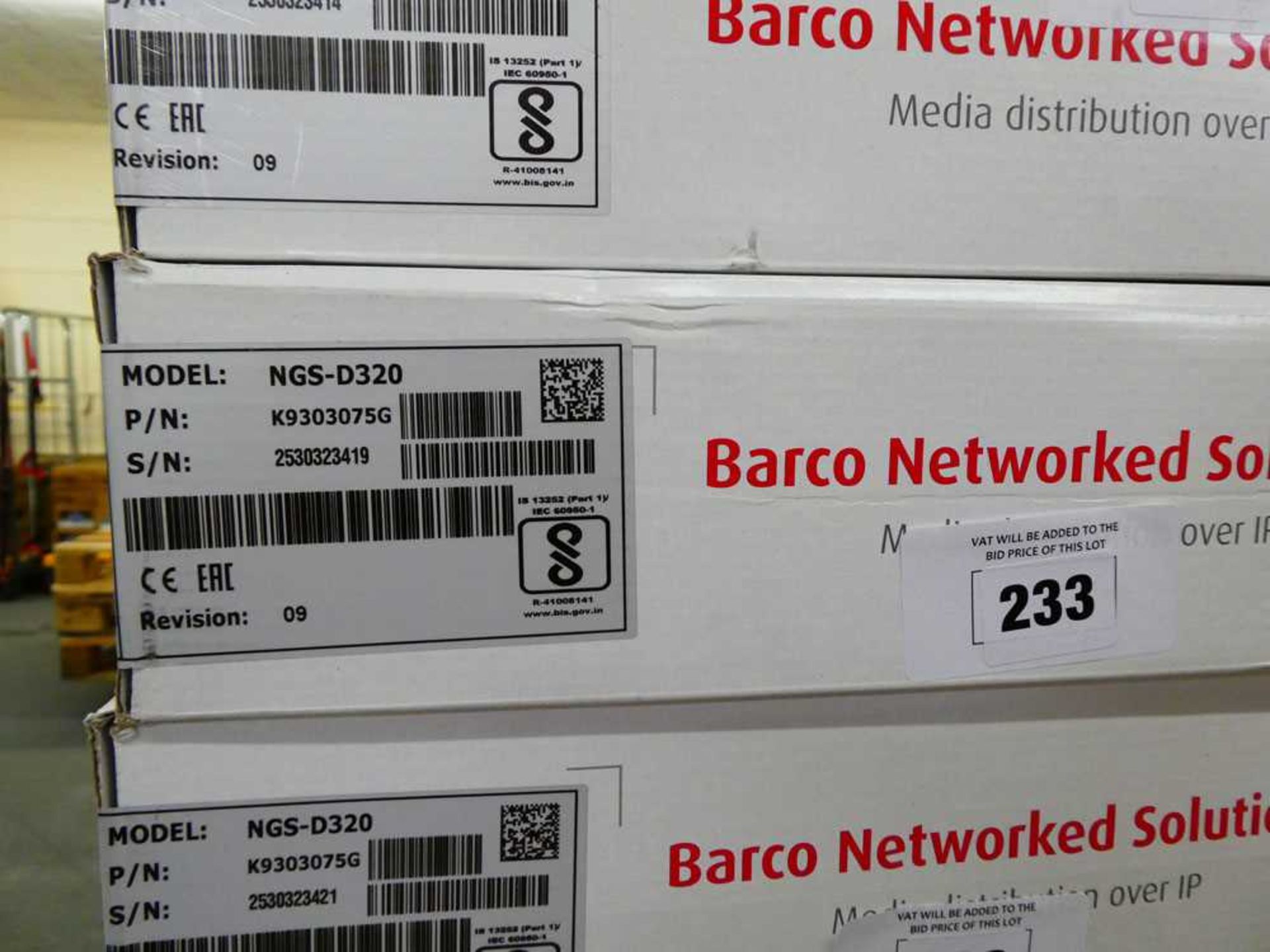 +VAT Barco Media distribution over IP ultra HD encoder/decoder model No NGS-D320 with box - Image 4 of 4