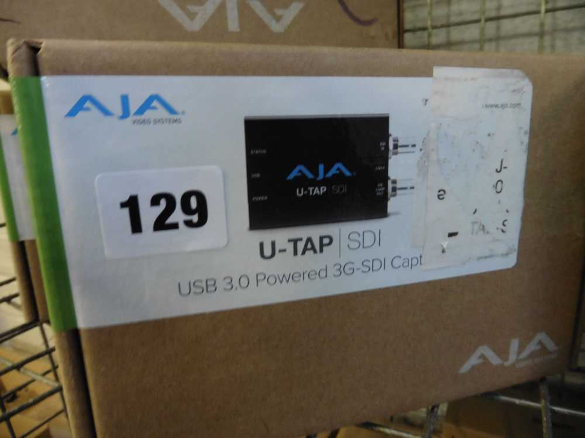 +VAT AJA video systems U-TAP/SDI USB 3.0 powered 3G-SDI capture device in box