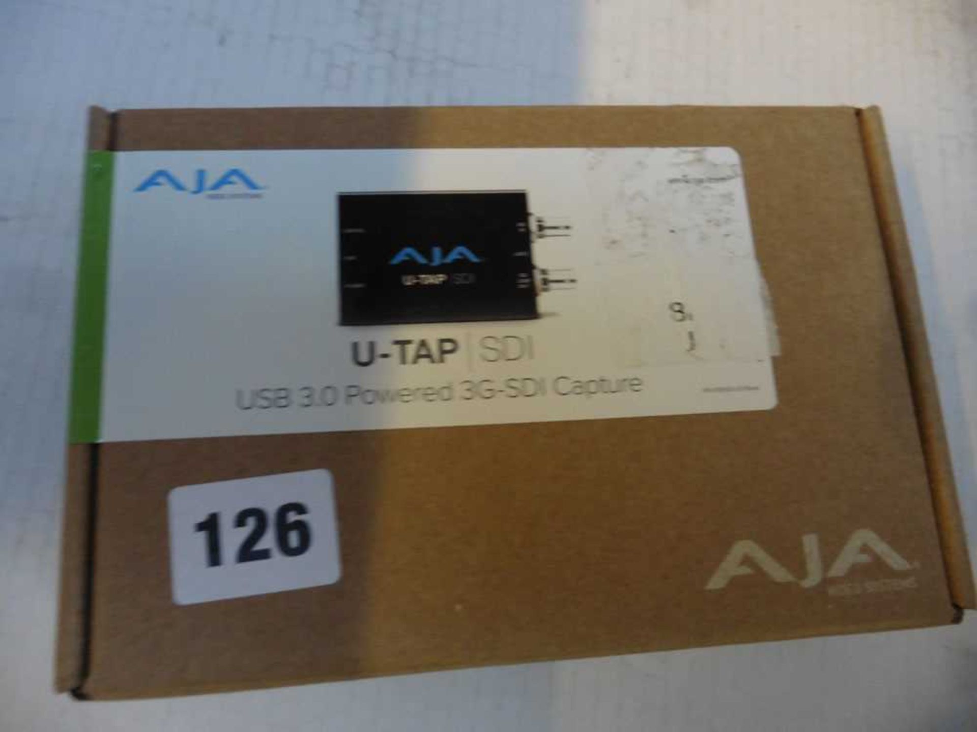 +VAT AJA video systems U-TAP/SDI USB 3.0 powered 3G-SDI capture device in box