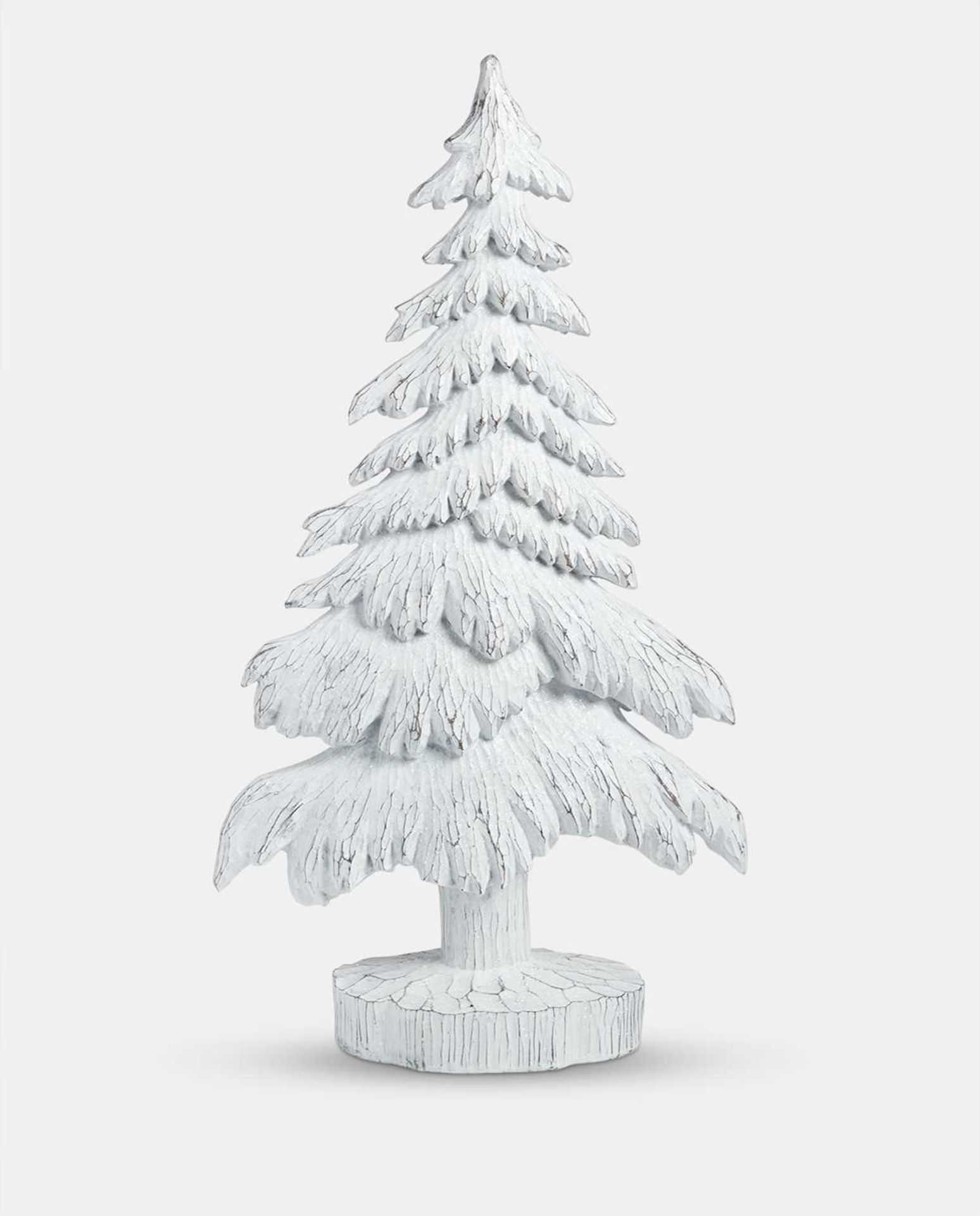 +VAT Pallet of 9 Cartons of 2, (a total of 18) White 32 x 14 x 71cm Decorative Christmas Tree -