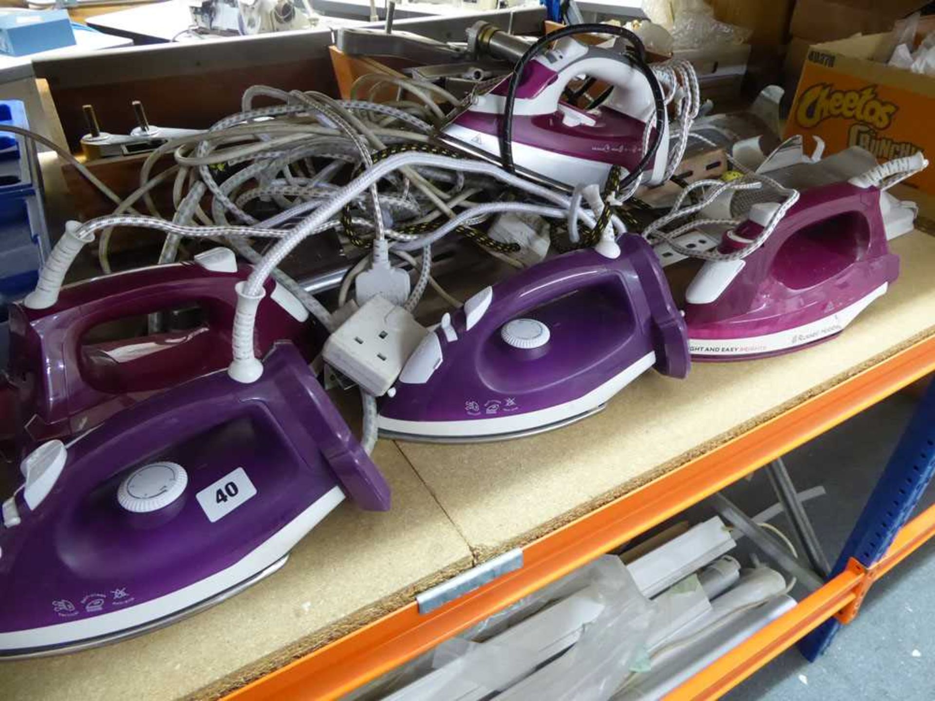 +VAT 5 electric irons together with 3 stands