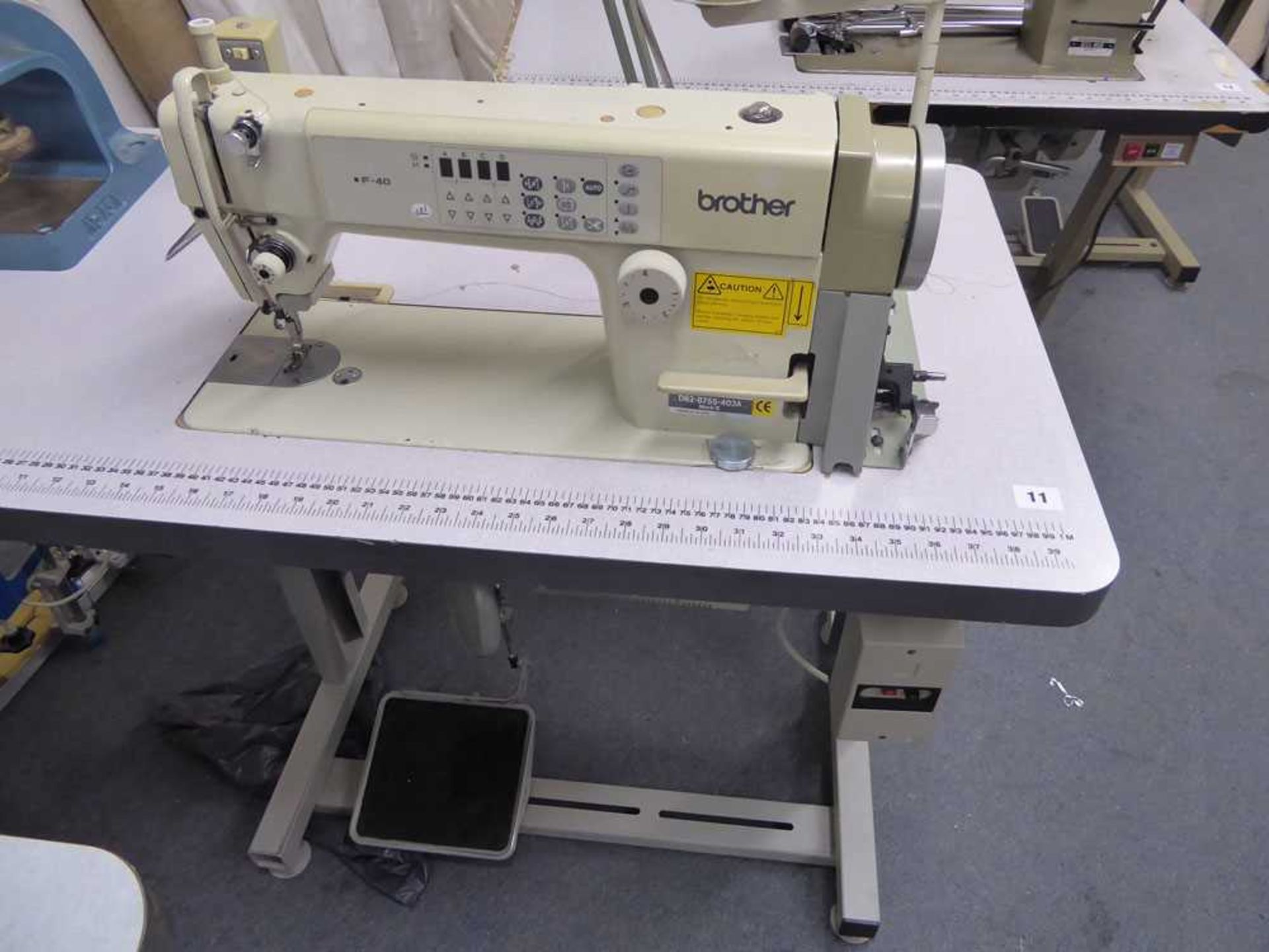 +VAT Brother single needle flatbed sewing machine single phase electric model: DB2-B755-403A MKIII